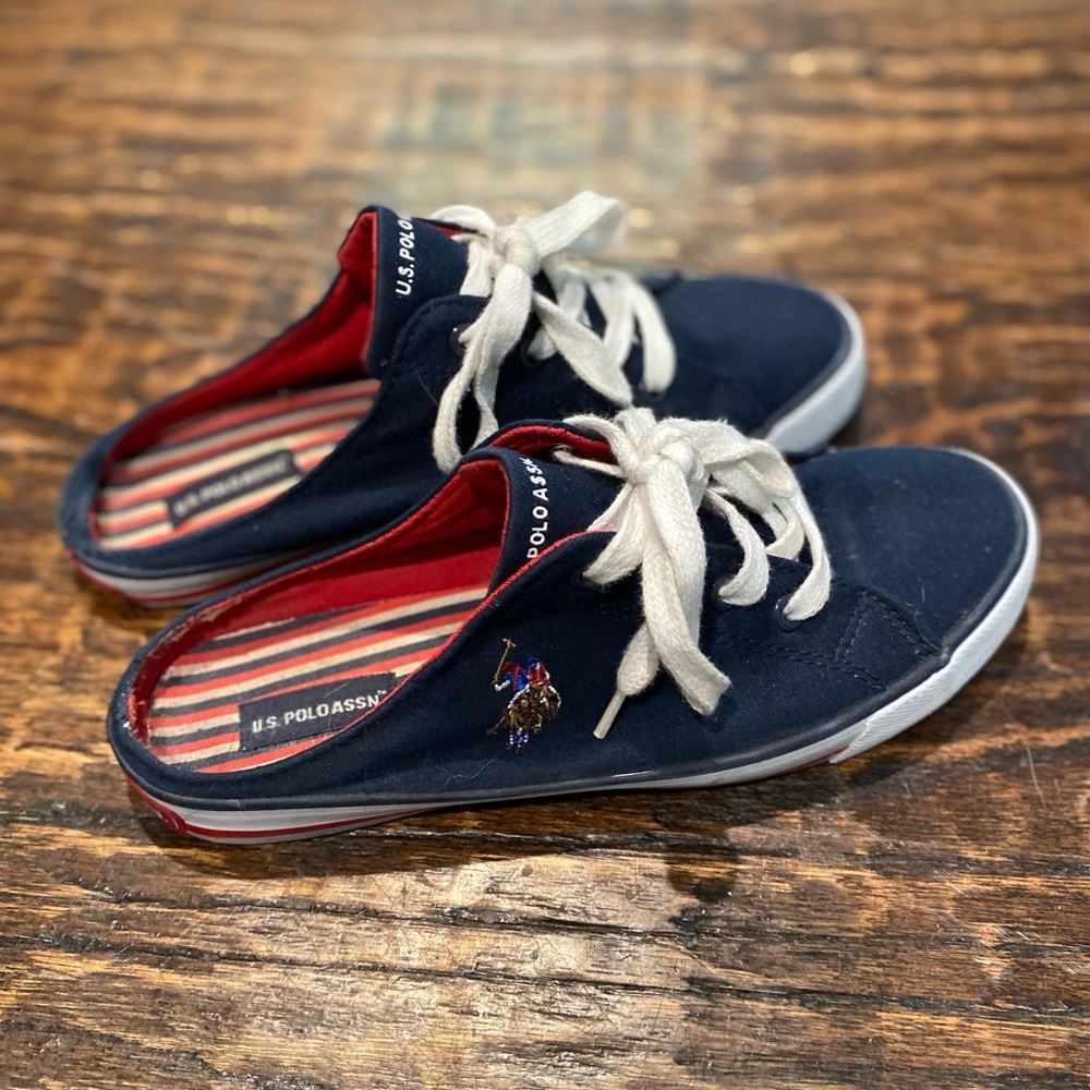 Ralph Lauren polo slide on shoes